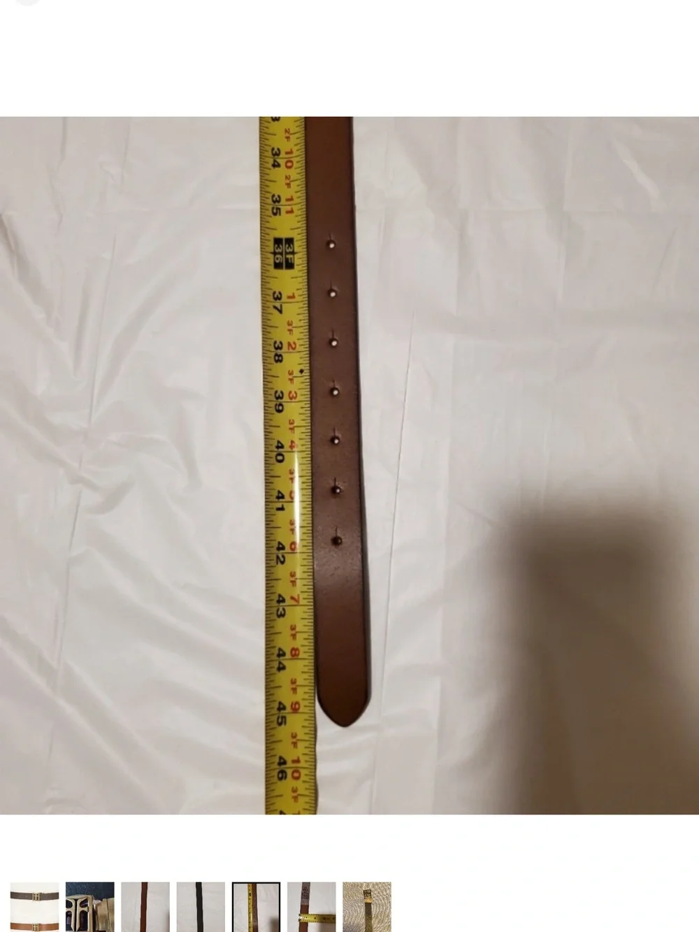 Fry Reversible Leather Belt with Gold Logo Buckle — Dark Brown / Tan